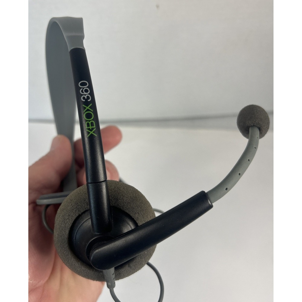 Microsoft Xbox 360 OEM‎ Headband Headset - BLACK/GRAY Untested